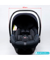 Kindersitz Klippan Kiss 2 Plus beige mit Isofix-Befestigung und Kopfstütze