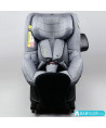 Silla de auto Avionaut Aerofix RWF (gris melange) con base Isofix IQ 2.0