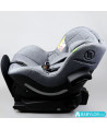 Silla de auto Avionaut Aerofix RWF (gris melange) con base Isofix IQ 2.0