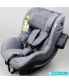 Silla de auto Avionaut Aerofix RWF (gris melange) con base Isofix IQ 2.0