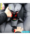 Silla de auto Avionaut Aerofix RWF (gris melange) con base Isofix IQ 2.0