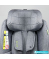 Silla de auto Avionaut Aerofix RWF (gris melange) con base Isofix IQ 2.0