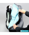 Silla de auto Avionaut Aerofix RWF (gris melange) con base Isofix IQ 2.0