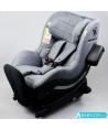 Silla de auto Avionaut Aerofix RWF (gris melange) con base Isofix IQ 2.0