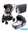 Pack Optimo Air Easygo (light grey) - Stroller / Carrycot / Changing bag