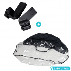 Pack de accesorios para silla de paseo Cybex Libelle - Funda para lluvia / Adaptadores
