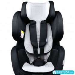 Kindersitz Klippan Kiss 2 Plus beige mit Isofix-Befestigung und Kopfstütze