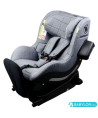 Silla de auto Avionaut Aerofix RWF (gris melange) con base Isofix IQ 2.0