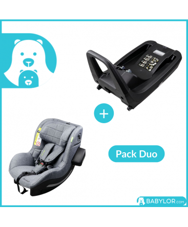 Siège auto Avionaut Aerofix RWF (grey melange) avec base Isofix IQ 2.0