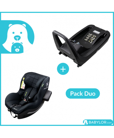Siège auto Avionaut Aerofix RWF (black) avec base Isofix IQ 2.0