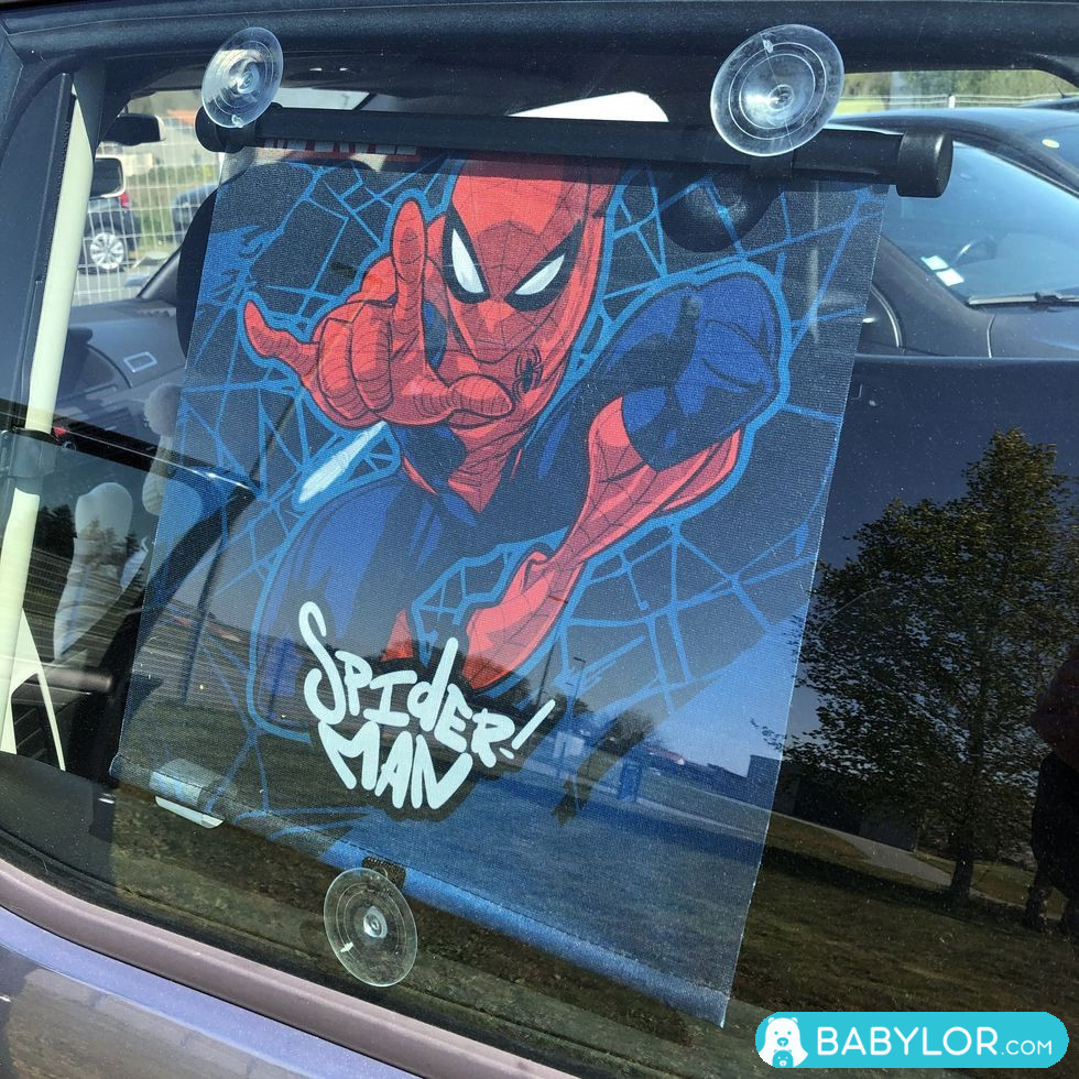 Pare-soleil rétractable Marvel Spiderman pour voiture